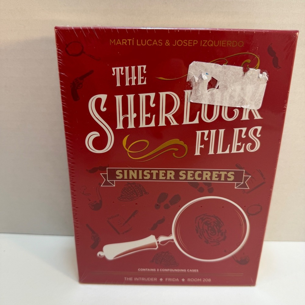The Sherlock Files Sinister Secrets Board Game 1-8 Players 14+ Indie New Sealed